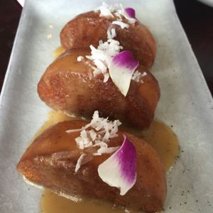 fried steamed buns at Mother of Pearl in New York City