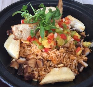 mushroom stir fry at Mother of Pearl in New York City