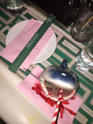 Shark drinks! A must have!  at Mother of Pearl in New York City