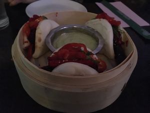 Char siu buns at Mother of Pearl in New York City