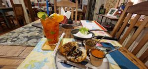 Cassava fritter starter at Emporio com Arte in Foz Do Iguacu