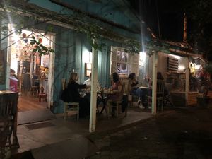 Outdoor seating.  at Emporio com Arte in Foz Do Iguacu