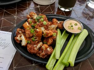 I'm eclectic - cauliflower wings at Gratitude in Newport Beach