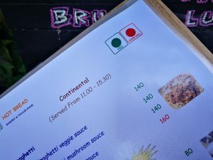 vegan option at Hot Bread in Nan