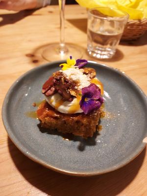 Carrot cake at Urten in Copenhagen