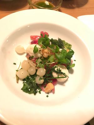 Three types of onions  at Urten in Copenhagen