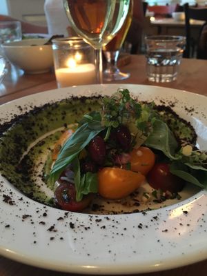 Tomato salad at Urten in Copenhagen
