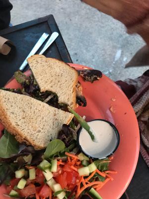 Mushroom sandwich at Dandelion Community Cafe in Orlando