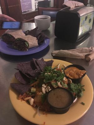 Bowl and wrap at Dandelion Community Cafe in Orlando