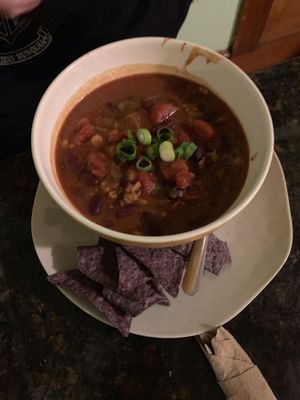 Chili with chips— 10 out of 10 at Dandelion Community Cafe in Orlando
