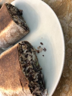 Black bean burrito  at Dandelion Community Cafe in Orlando