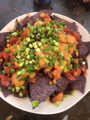 Loaded nachos !!! So yummy at Dandelion Community Cafe in Orlando