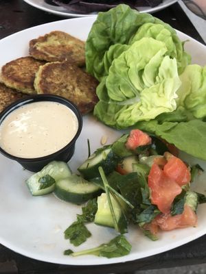 Falafel & butter lettuce! at Dandelion Community Cafe in Orlando