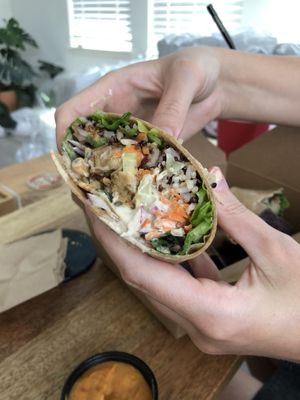 Buffalo 66 wrap at Dandelion Community Cafe in Orlando