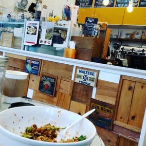 yum buddha bowl! at Urban Beets Cafe & Juicery in Milwaukee