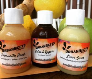 immunity shots! at Urban Beets Cafe & Juicery in Milwaukee