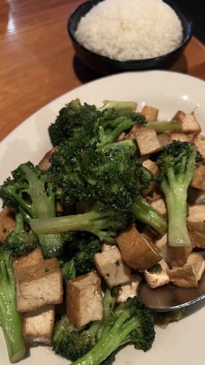 Tofu Broccoli Stir Fry w/ White Rice  at Indochine Asian Dining Lounge in Tacoma