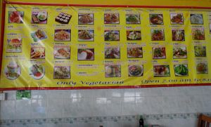 Menu at Battambang Vegetarian Food in Battambang