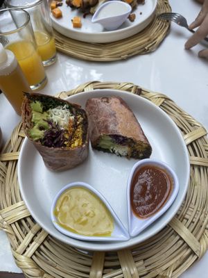 Burrito   at La Pitahaya Vegana in Mexico City