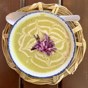 sopa  at La Pitahaya Vegana in Mexico City