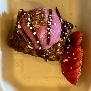 brownie to go  at La Pitahaya Vegana in Mexico City