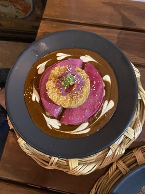 Mole mixteco   at La Pitahaya Vegana in Mexico City