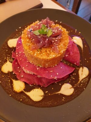 Mole at La Pitahaya Vegana in Mexico City