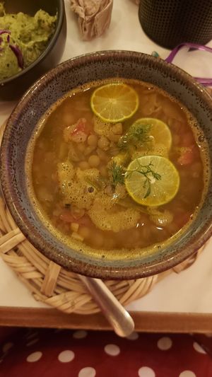 Lentejas at La Pitahaya Vegana in Mexico City