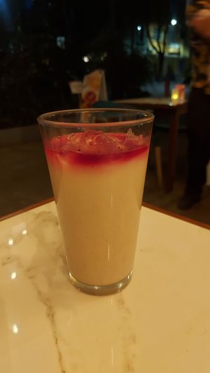 Horchata at La Pitahaya Vegana in Mexico City