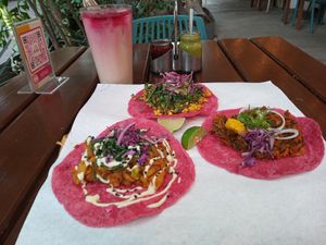 Shhhhhh 😉 a darle at La Pitahaya Vegana in Mexico City