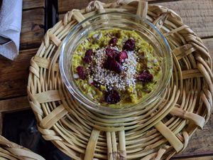 Chia pudding at La Pitahaya Vegana in Mexico City