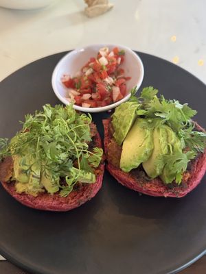 Delicious food, we ordered the chilaquiles, molletes, and lenteja soup. We added chorizo (made out of chickpeas). Very cozy and delicious food. Staff is super friendly.  #Veganuary at La Pitahaya Vegana in Mexico City
