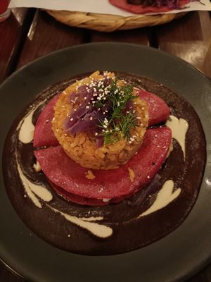 mole Mixteco at La Pitahaya Vegana in Mexico City