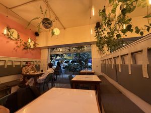 Interior  at La Pitahaya Vegana in Mexico City