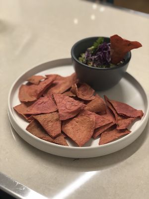 Guacamole at La Pitahaya Vegana in Mexico City