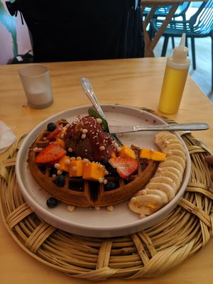 Waffle! at La Pitahaya Vegana in Mexico City