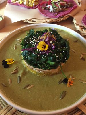 Stunning presentation  at La Pitahaya Vegana in Mexico City