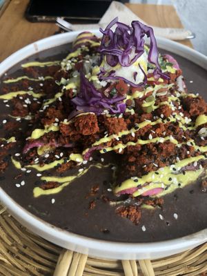 Main course! at La Pitahaya Vegana in Mexico City