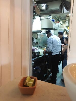 The kitchen 💚 at La Pitahaya Vegana in Mexico City