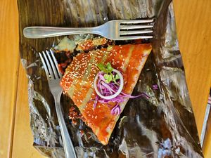 tamale at La Pitahaya Vegana in Mexico City