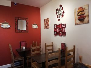 Cosy atmosphere at Scarlett's Cafe in Falkirk