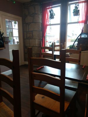 Inside at Scarlett's Cafe in Falkirk