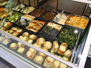 Lots of foods with cheese or eggs, but some are vegan and really tasty! at Ren in San Carlos De Bariloche