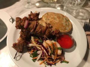 Korean  kebab at Cafe Van Gogh in South West London