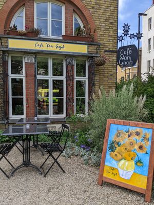 Exterior at Cafe Van Gogh in South West London