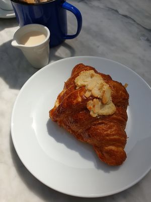 Croissant with marzipan filling at Cafe Van Gogh in South West London