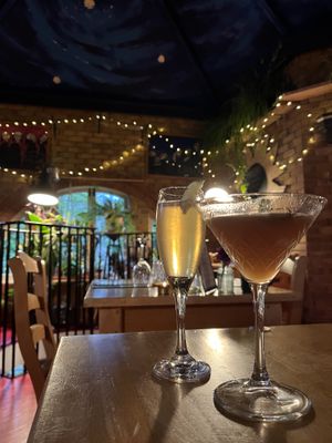 Cocktails under the starry sky  at Cafe Van Gogh in South West London