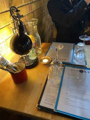 Table layout  at Cafe Van Gogh in South West London