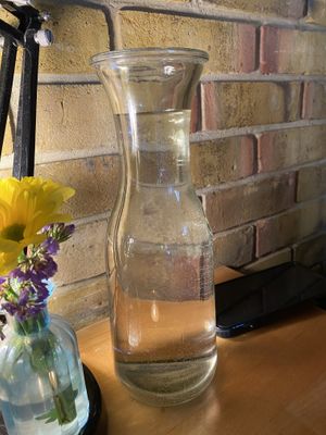 Tap water already on every table  at Cafe Van Gogh in South West London