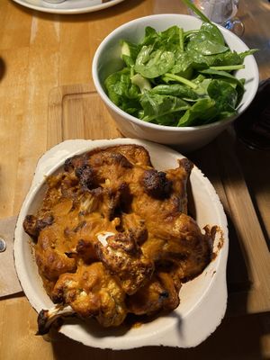 Cauli 'Cheese' with Seasonal Green Salad  at Cafe Van Gogh in South West London